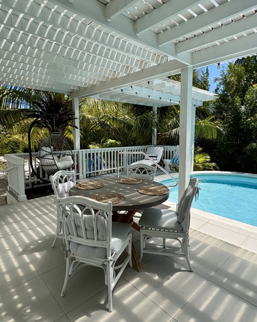 Copy of Pool House pool deck outside dining